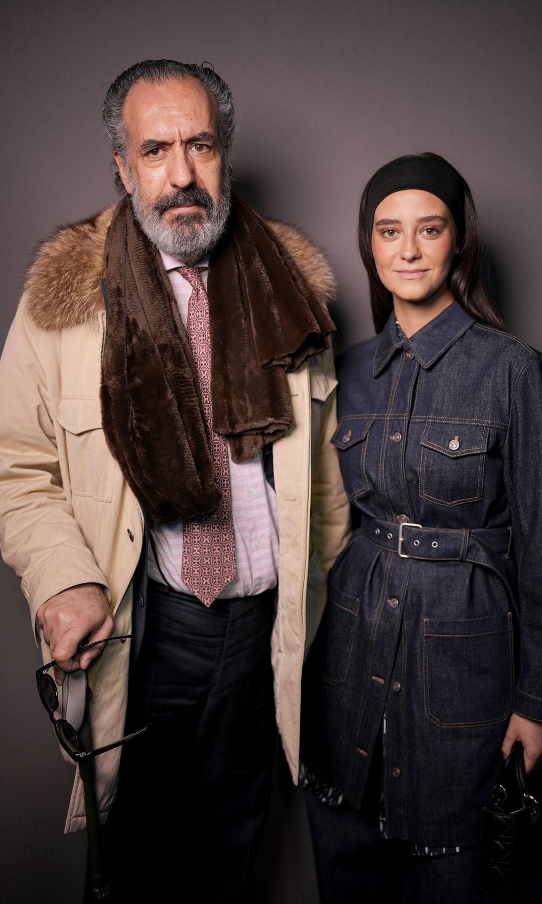 Victoria de Marichalar con su padre, Jaime, en el desfile