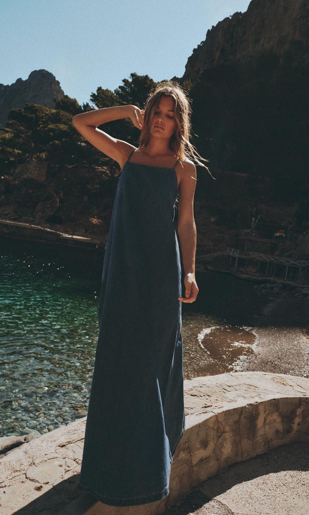 Vestido denim de Zara