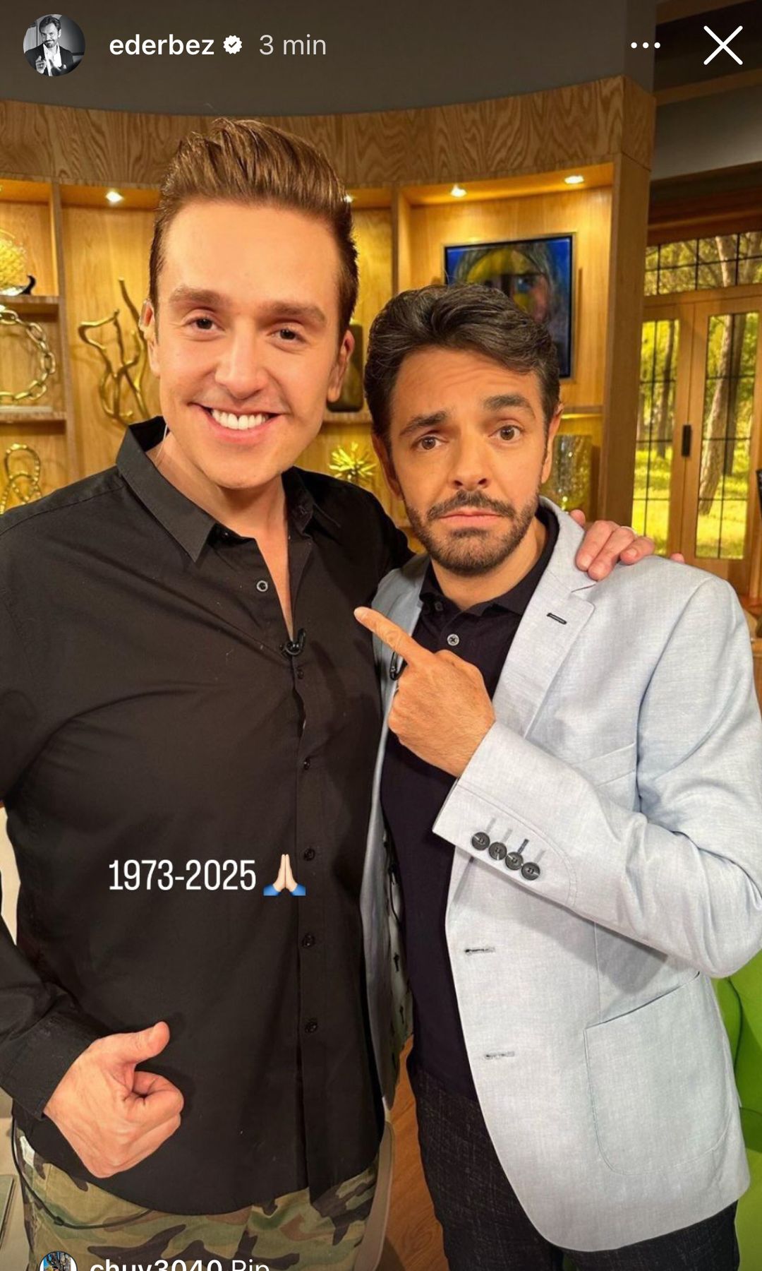 Eugenio Derbez compartió una foto a modo de homenaje con Daniel Bisogno.