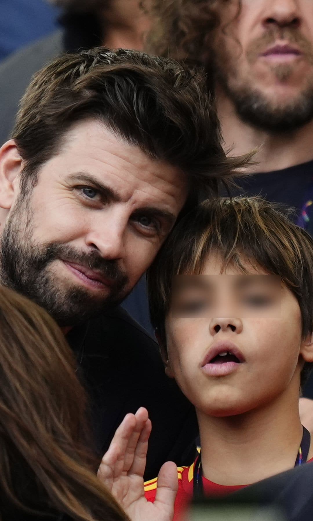 Gerard Piqué y su hijo Milan