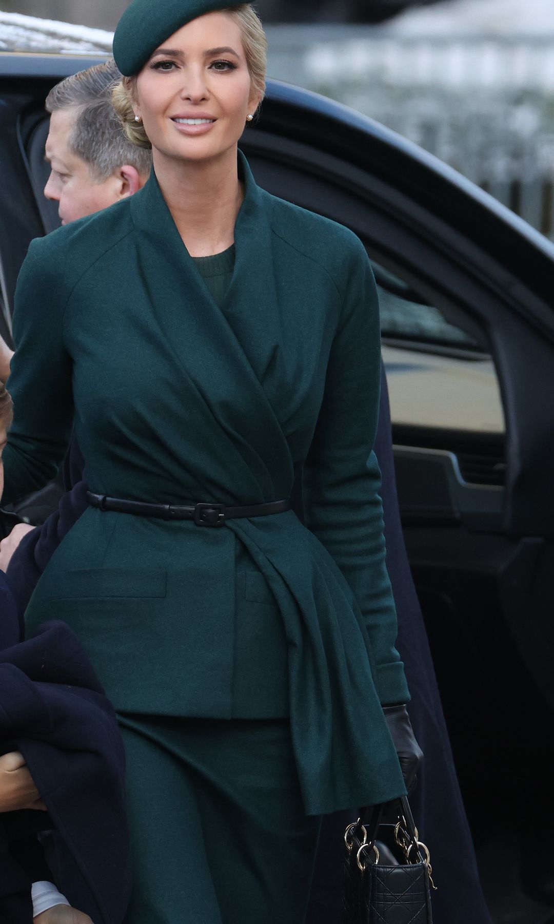 Melania y Donald Trump en un servicio religioso en la Iglesia Episcopal de San Juan en Washington, DC, el 20 de enero de 2025