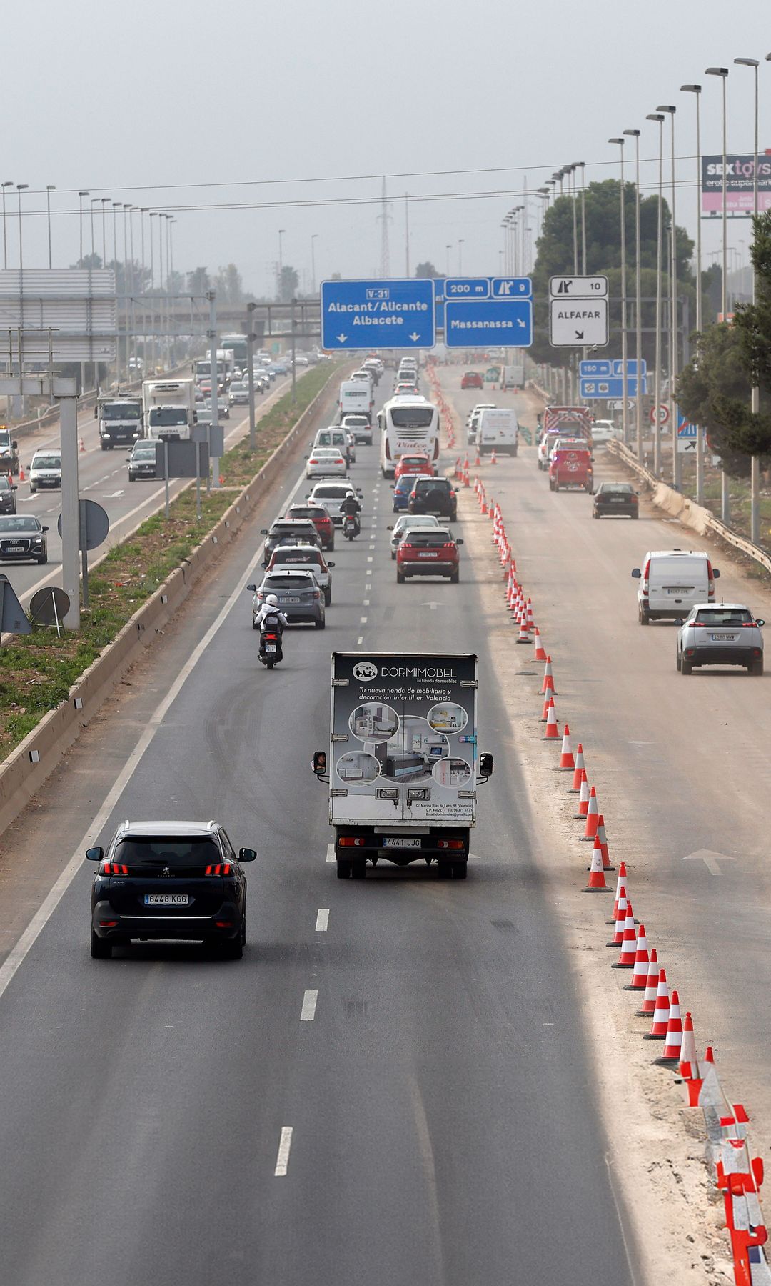 Una carretera de Valencia