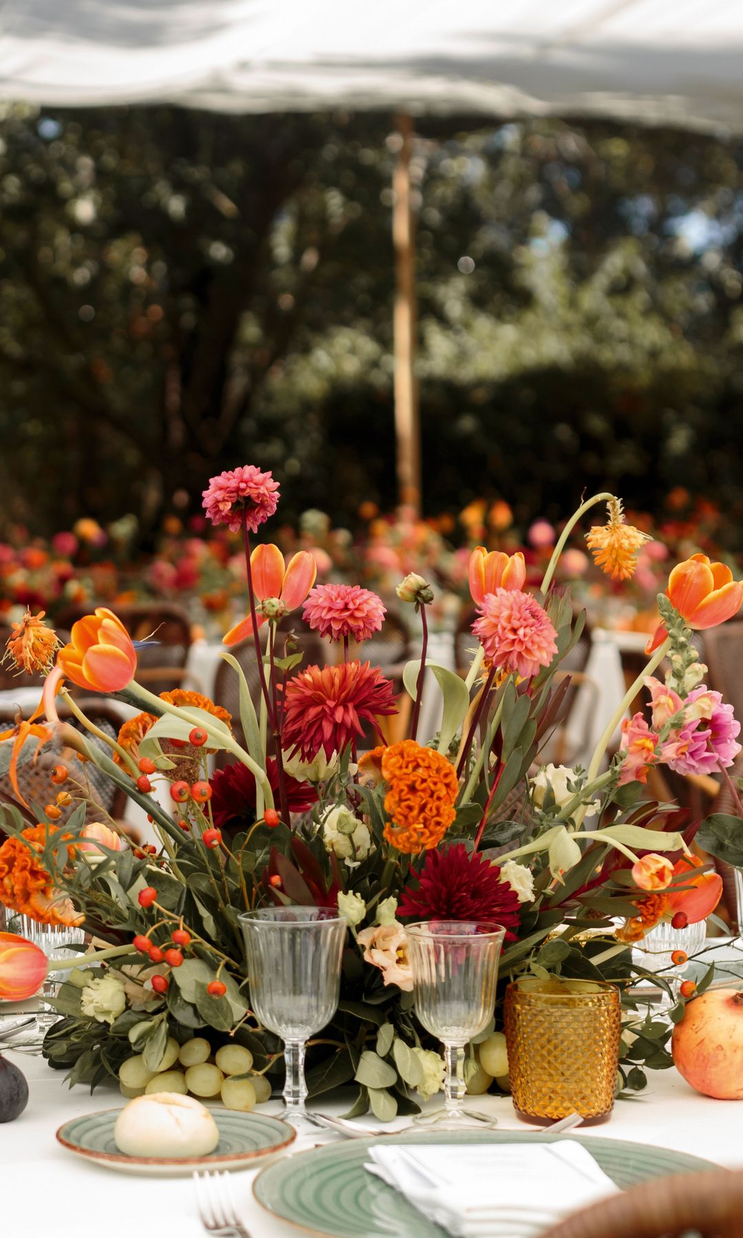 Detalle floral de la boda de Ana Cristina Portillo