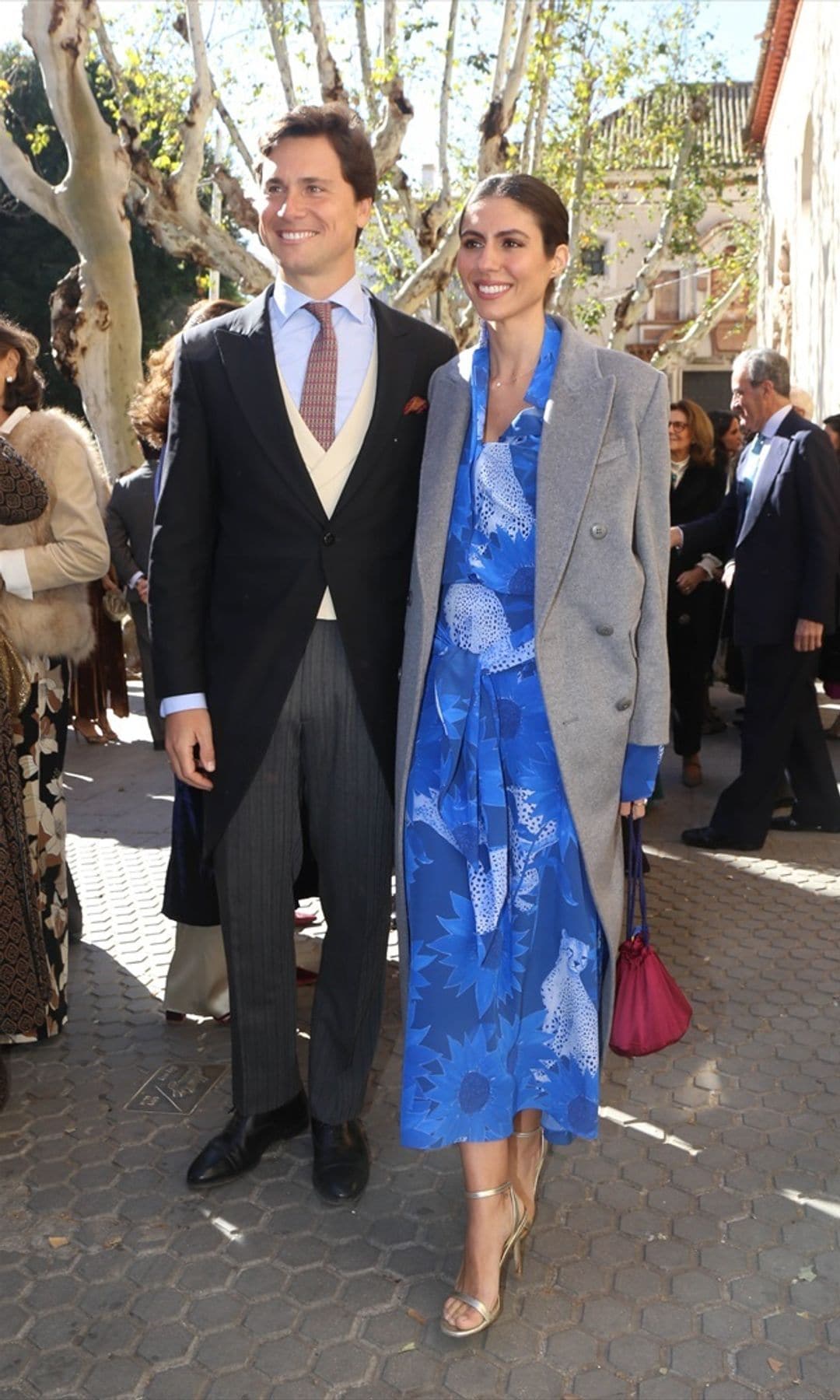 Ana Cristina Portillo y Santiago Camacho en la boda de Carlos Camacho Rodríguez y Miriam Gálvez Rodríguez-Vizcaíno 