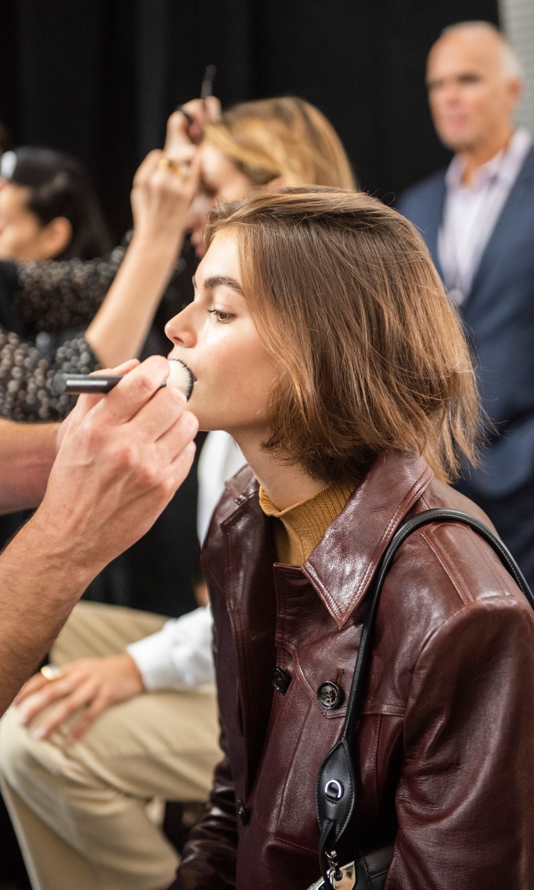 Kaia Gerber en backstage