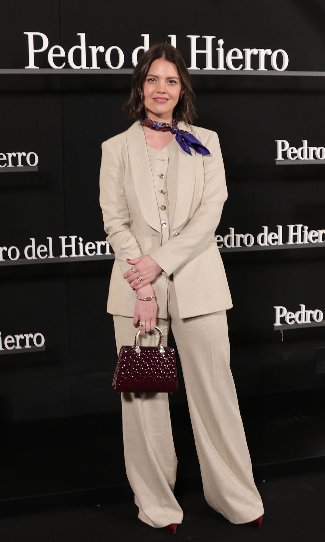 Isabelle Junot en la primera fila de la colección "Pedro del Hierro" durante la Pasarela Cibeles Mercedes-Benz Fashion Week Madrid 2025 en Madrid, el jueves 20 de febrero de 2025.