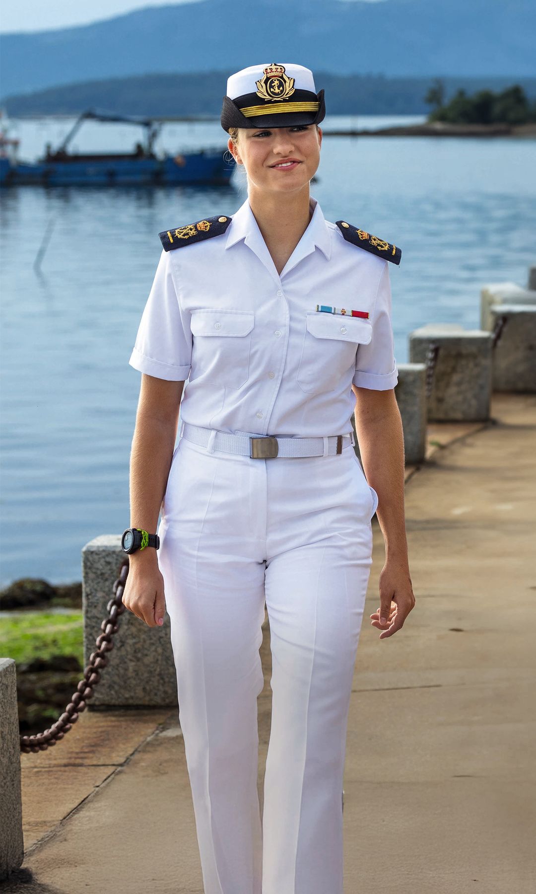 La princesa Leonor en la Escuela Naval de Marín