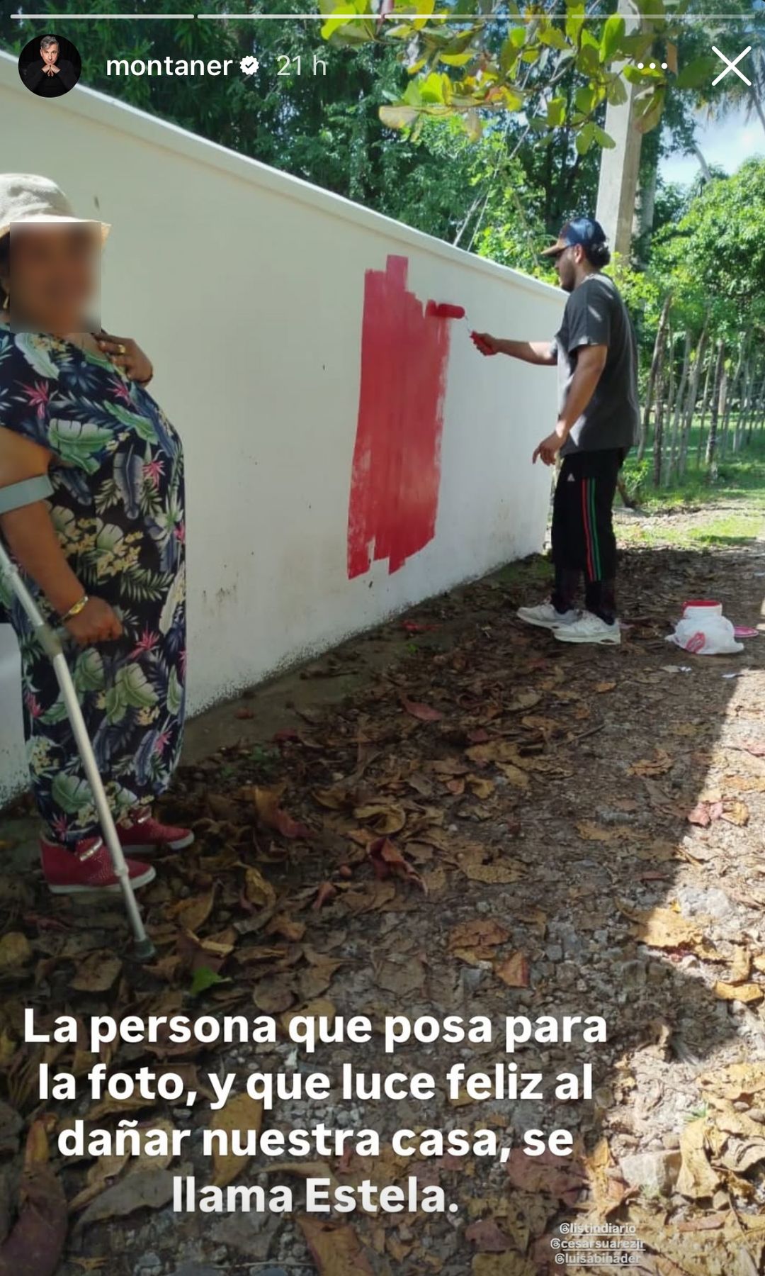 La mujer que vandalizó la casa de Montaner da su versión de los hechos