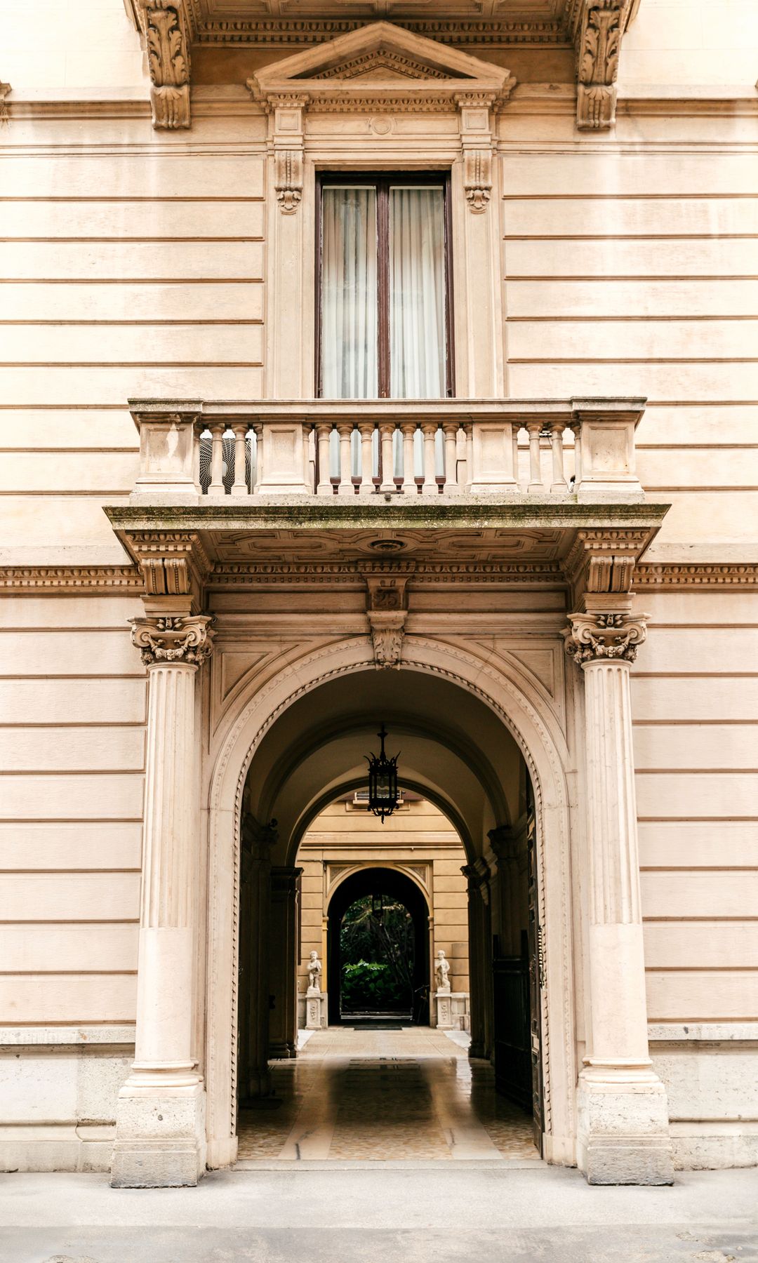 La entrada de la casa 