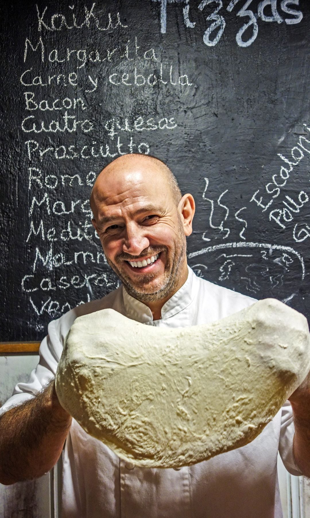 Carlos Marquina en su restaurante a Tavola di Canela, Cercedilla , Madrid