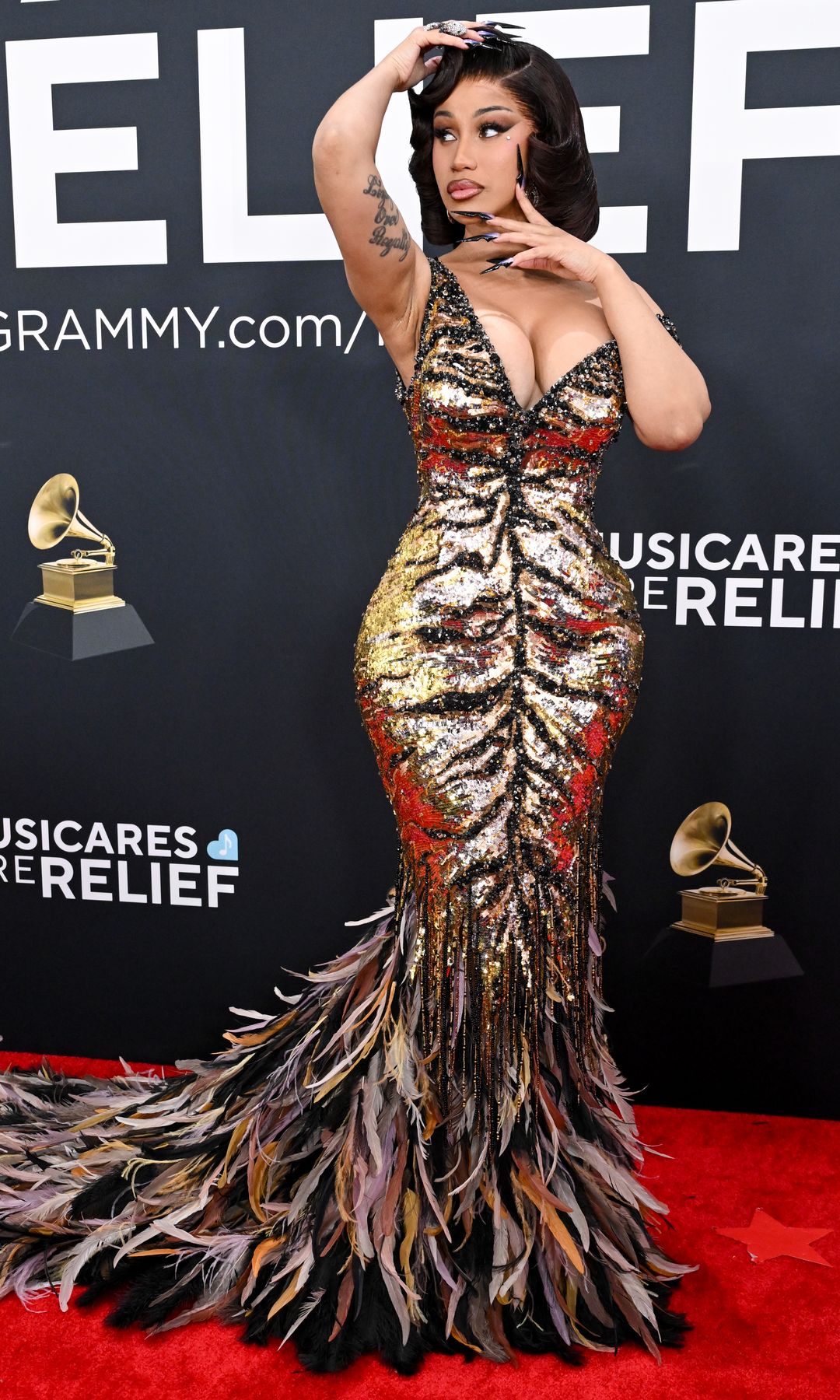 Cardi B at the 67th GRAMMY Awards held at the Crypto.com Arena on February 2, 2025 in Los Angeles, California. (Photo by Gilbert Flores/Billboard via Getty Images)