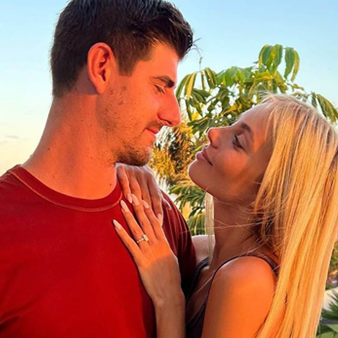 Thibaut Courtois y Mishel Gerzig dan la bienvenida a su primera hija en común