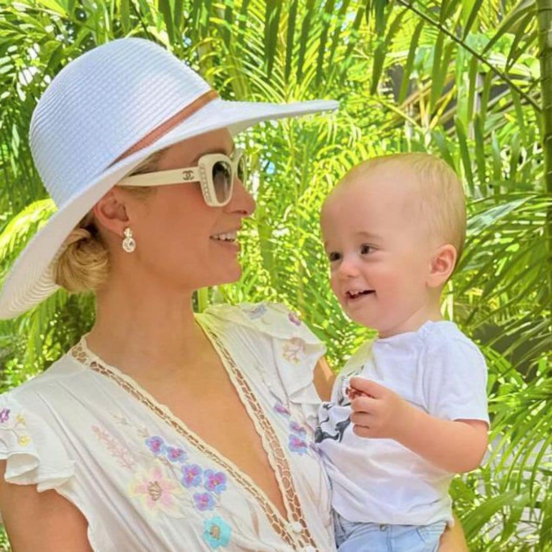 Paris Hilton y Carter Reum responden a la ausencia de su hija, London, en las fotos familiares