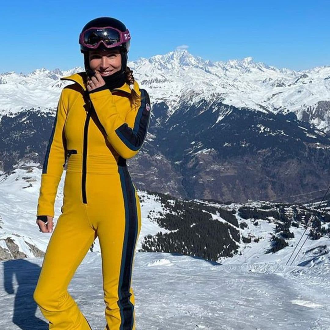 ¡Qué valor! El salto a la nieve de Elsa Pataky en bañador