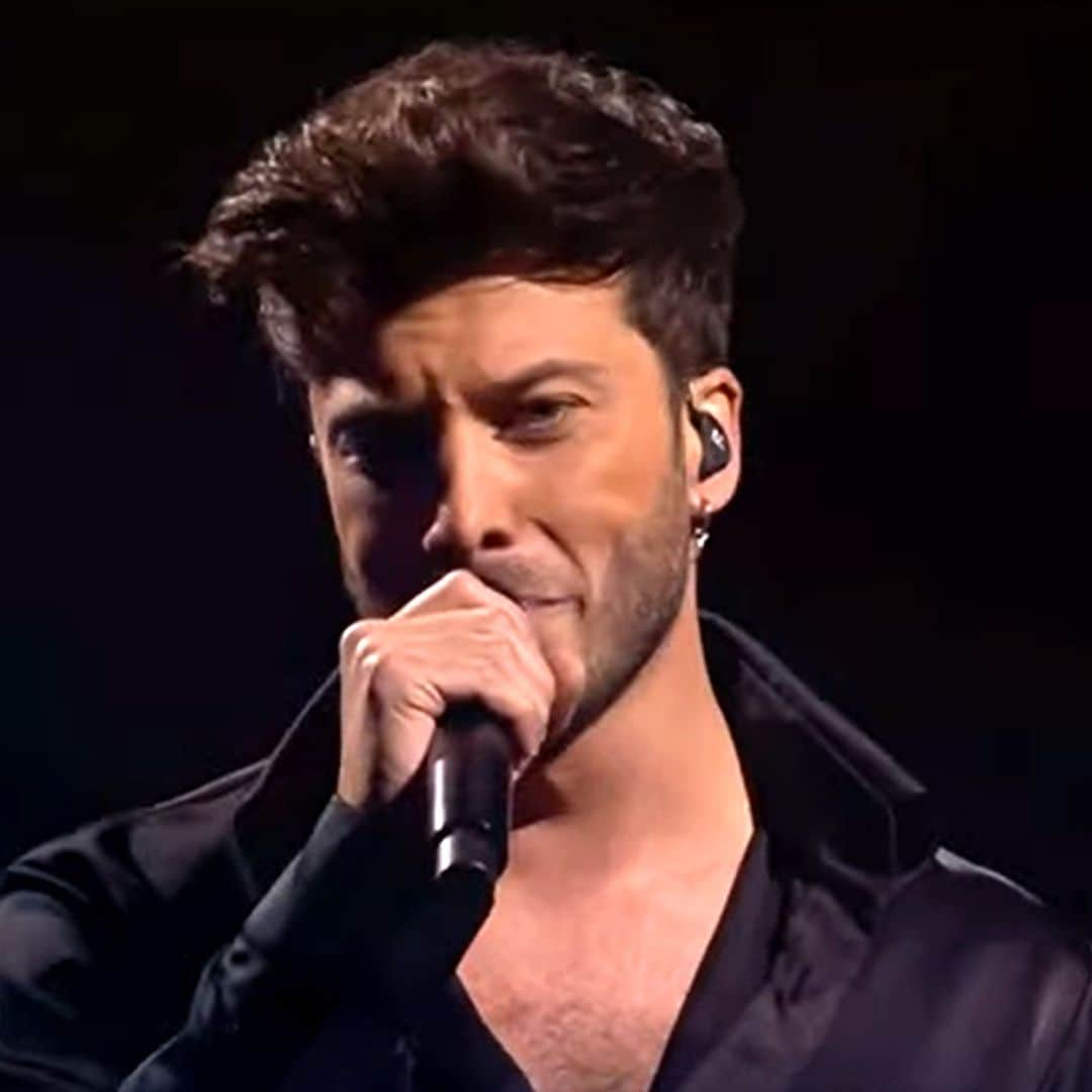 Blas Cantó se emociona al final de su actuación en Eurovisión: así lo dio todo con 'Voy a quedarme'