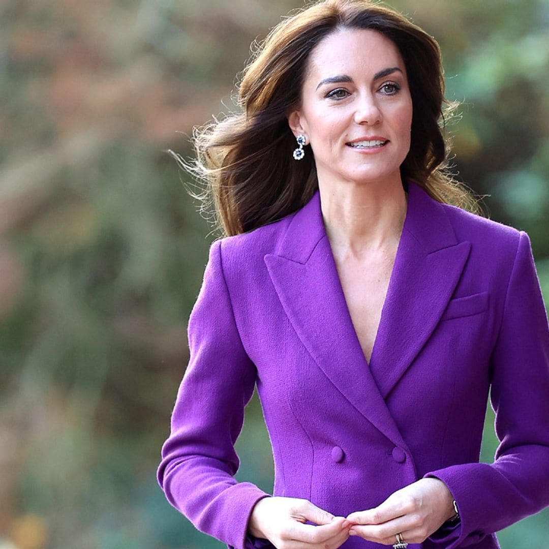 La princesa de Gales rejuvenece con un sencillo truco al recuperar su traje morado de 2021