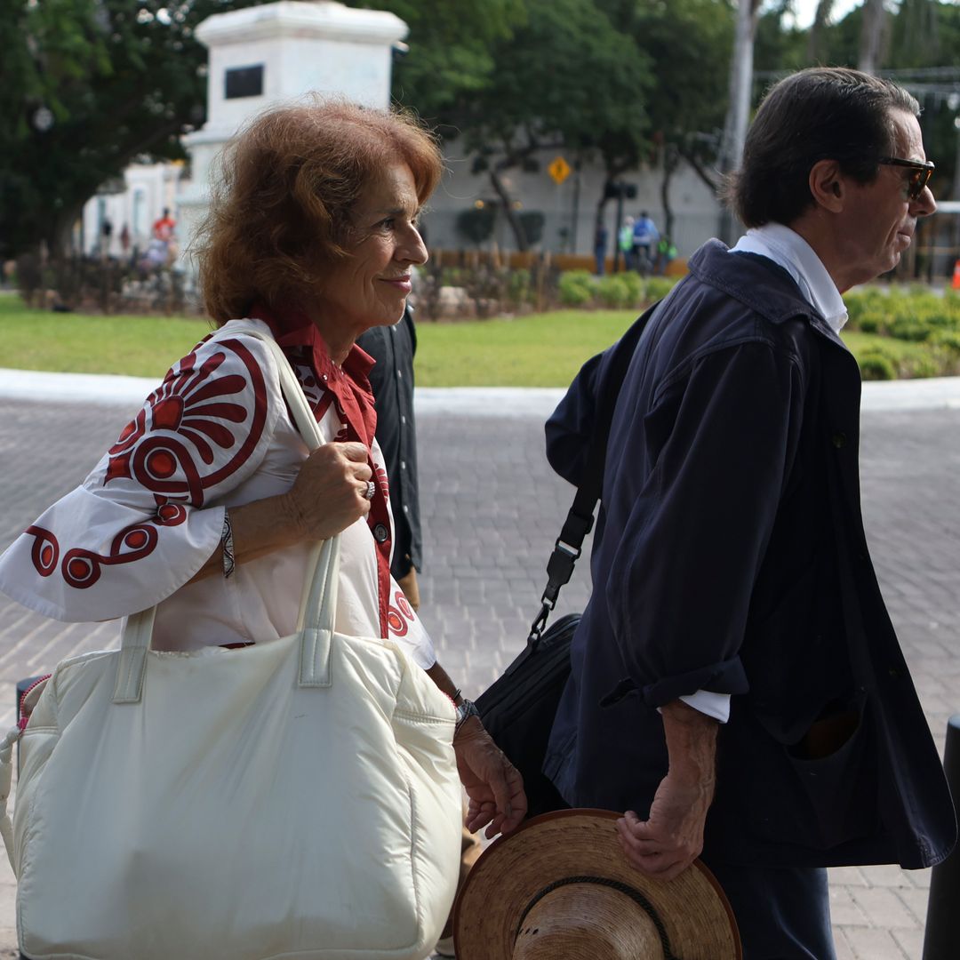 Ana Botella y José María Aznar, un día después de la boda de su hijo