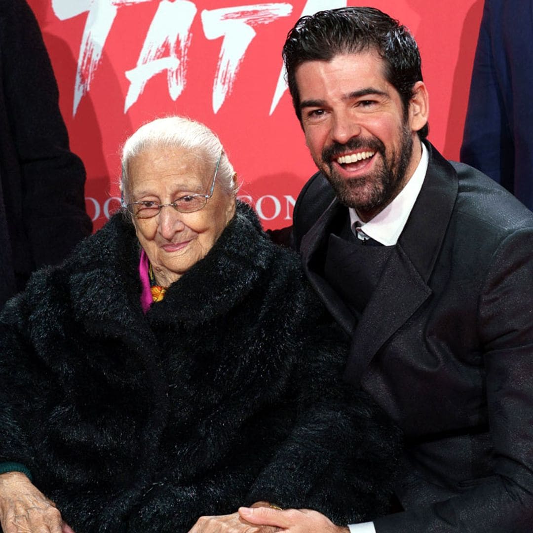 La 'tata' de Miguel Ángel Muñoz, la estrella de la alfombra roja a sus 97 años