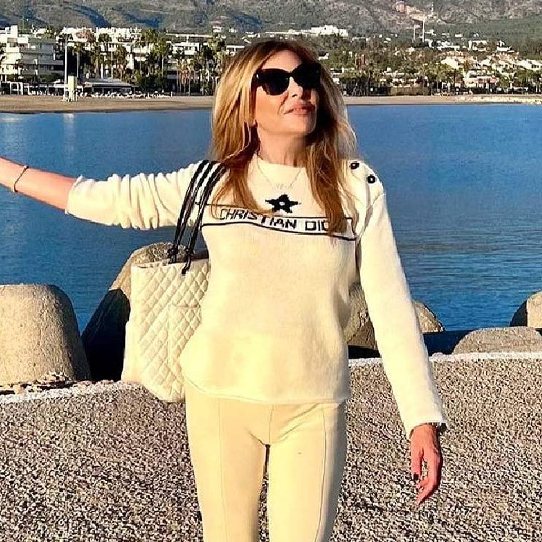 Ana Obregón coge fuerzas en Marbella antes de las campanadas