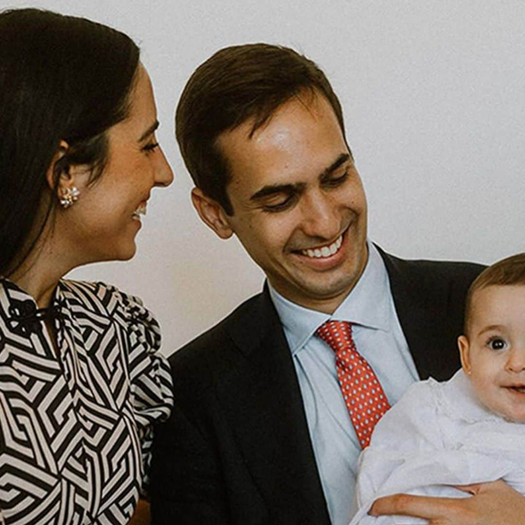 Lorenzo, hijo de Concha García Campoy, y su mujer celebran el bautizo de su hija