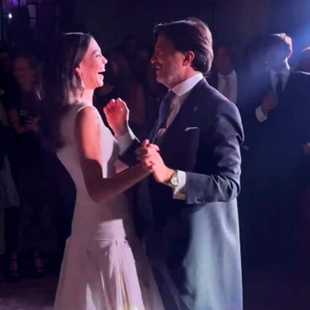 Del emotivo baile con su padre al himno del Real Madrid: todos los detalles del banquete de boda de Lucía Páramo