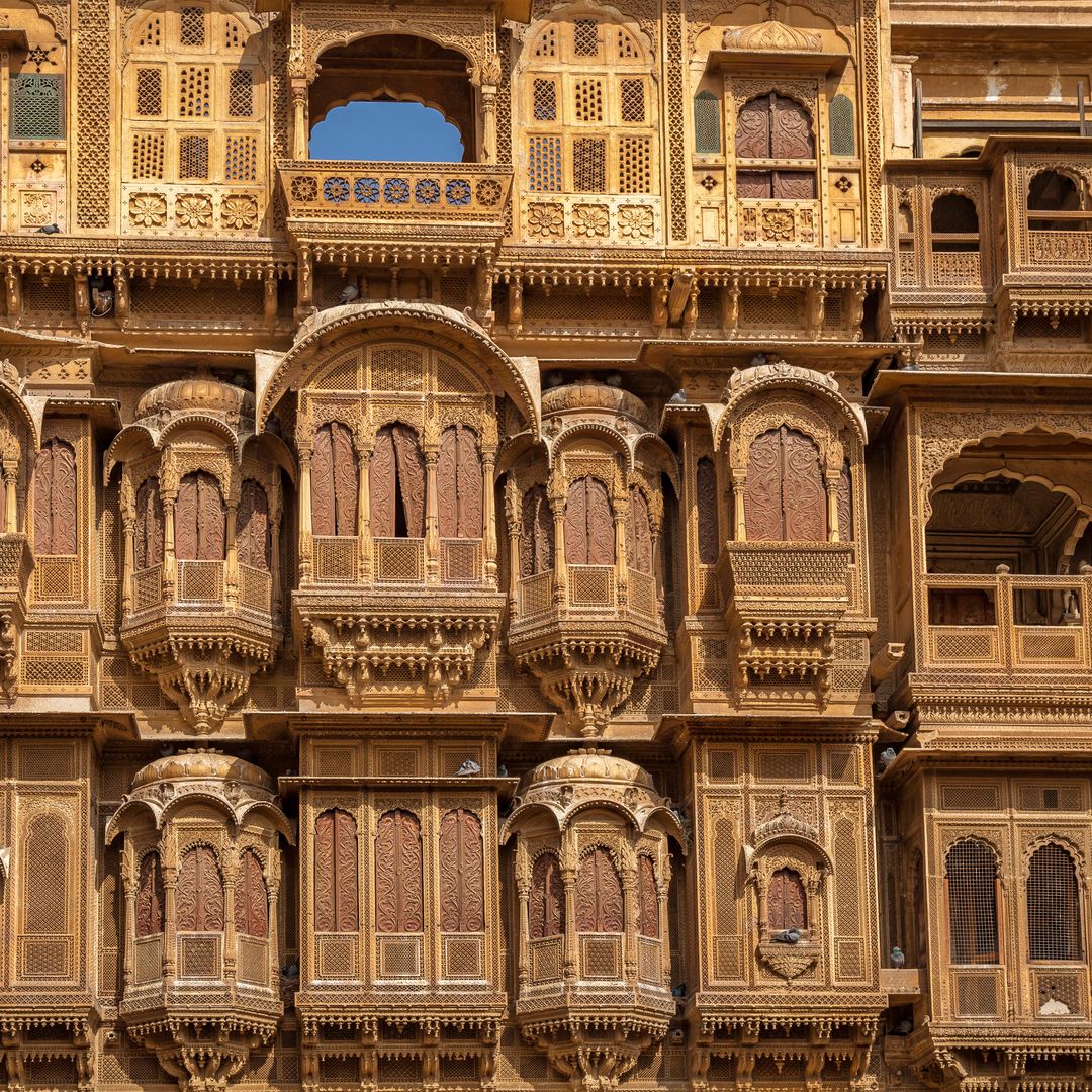 Arquitectura de Rajastán, palacio Patwon ki Haveli, India