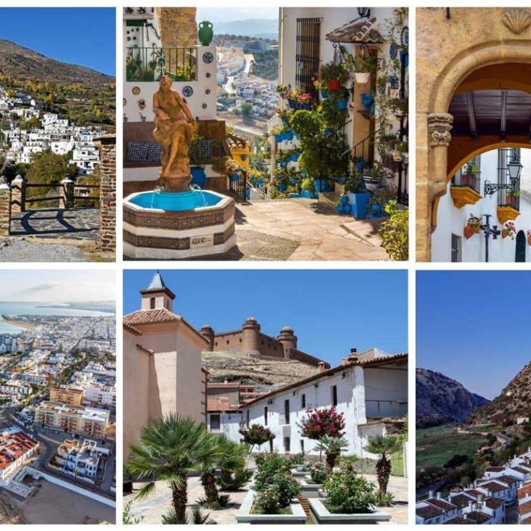 collage pueblos andalucia