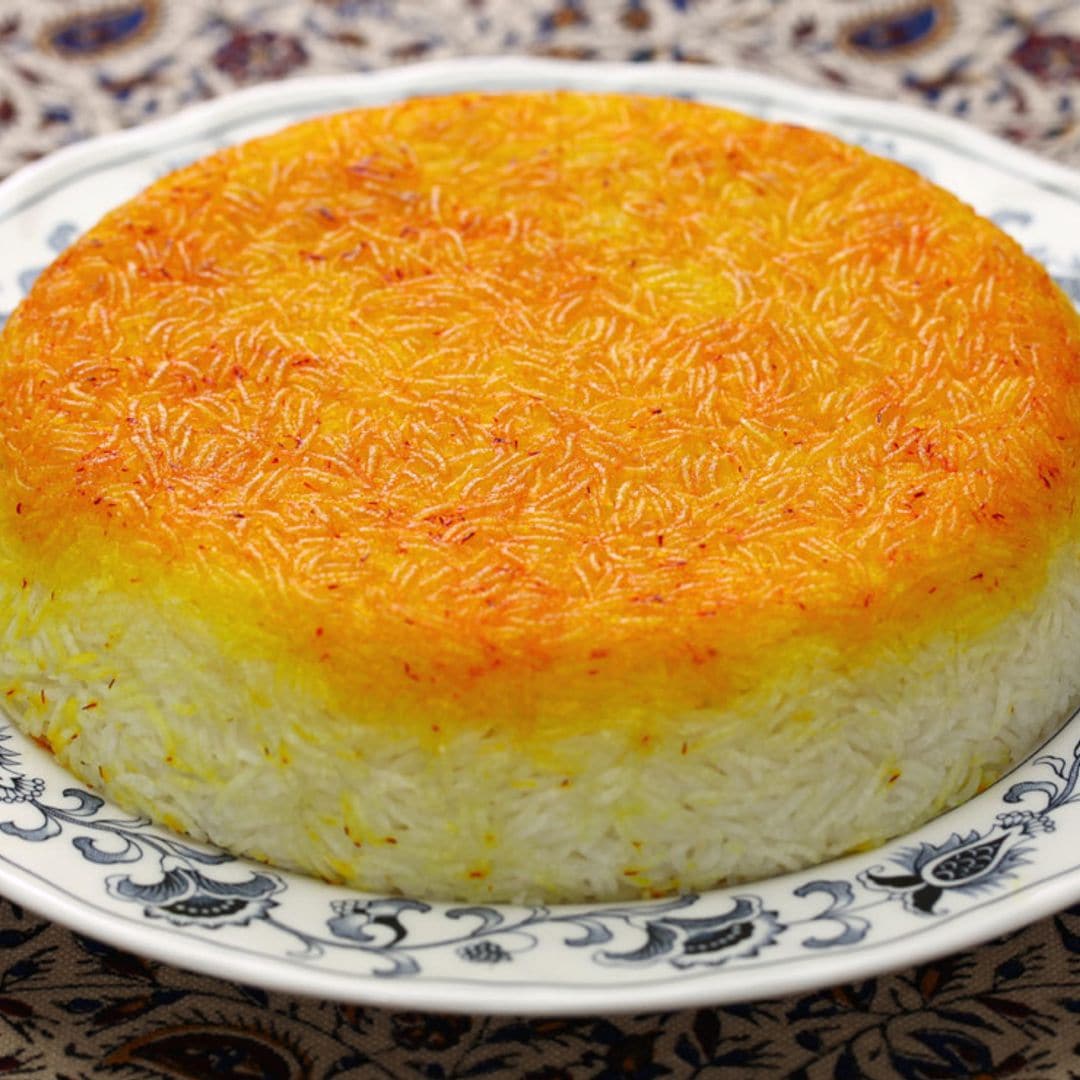 'Tahdig' (arroz al estilo iraní)