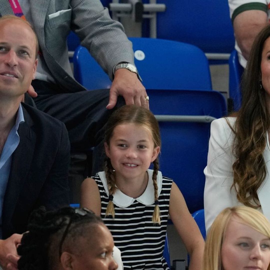 Charlotte de Cambridge disfruta junto a sus padres de los Juegos de la Commonwealth