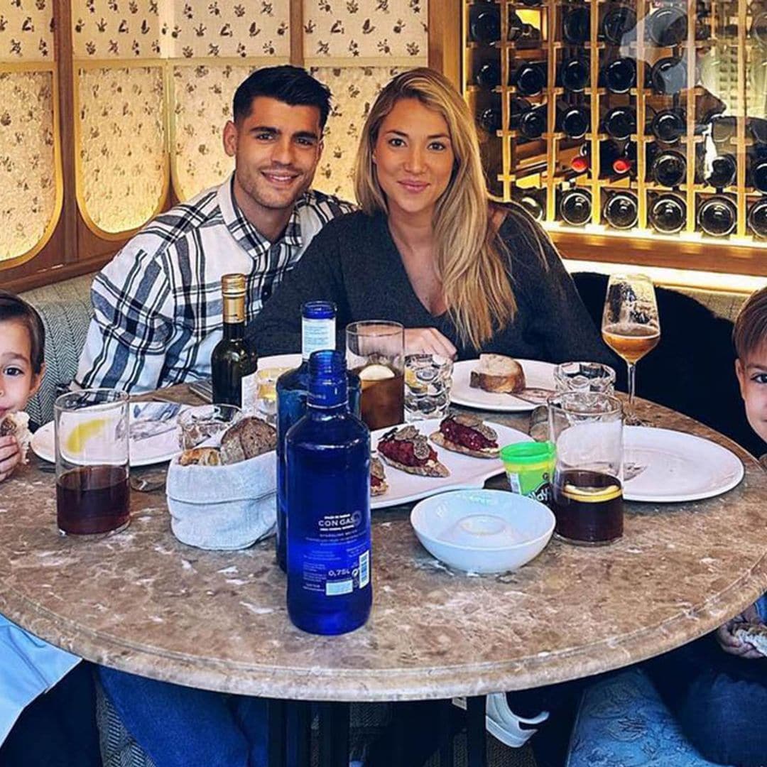 La cena familiar de Alice Campello y Morata en un conocido restaurante madrileño tras su vuelta de Qatar