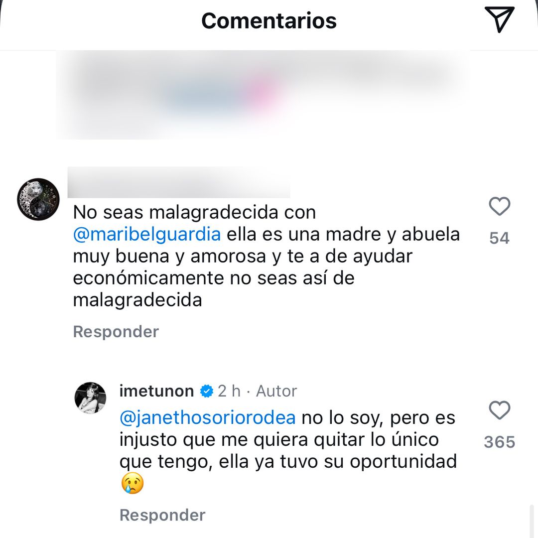 Imelda Tuñón revela por qué Maribel Guardia la denunció