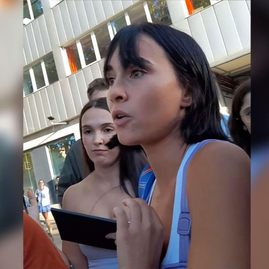 Aitana se hace viral al demostrar su firmeza con el padre de una fan