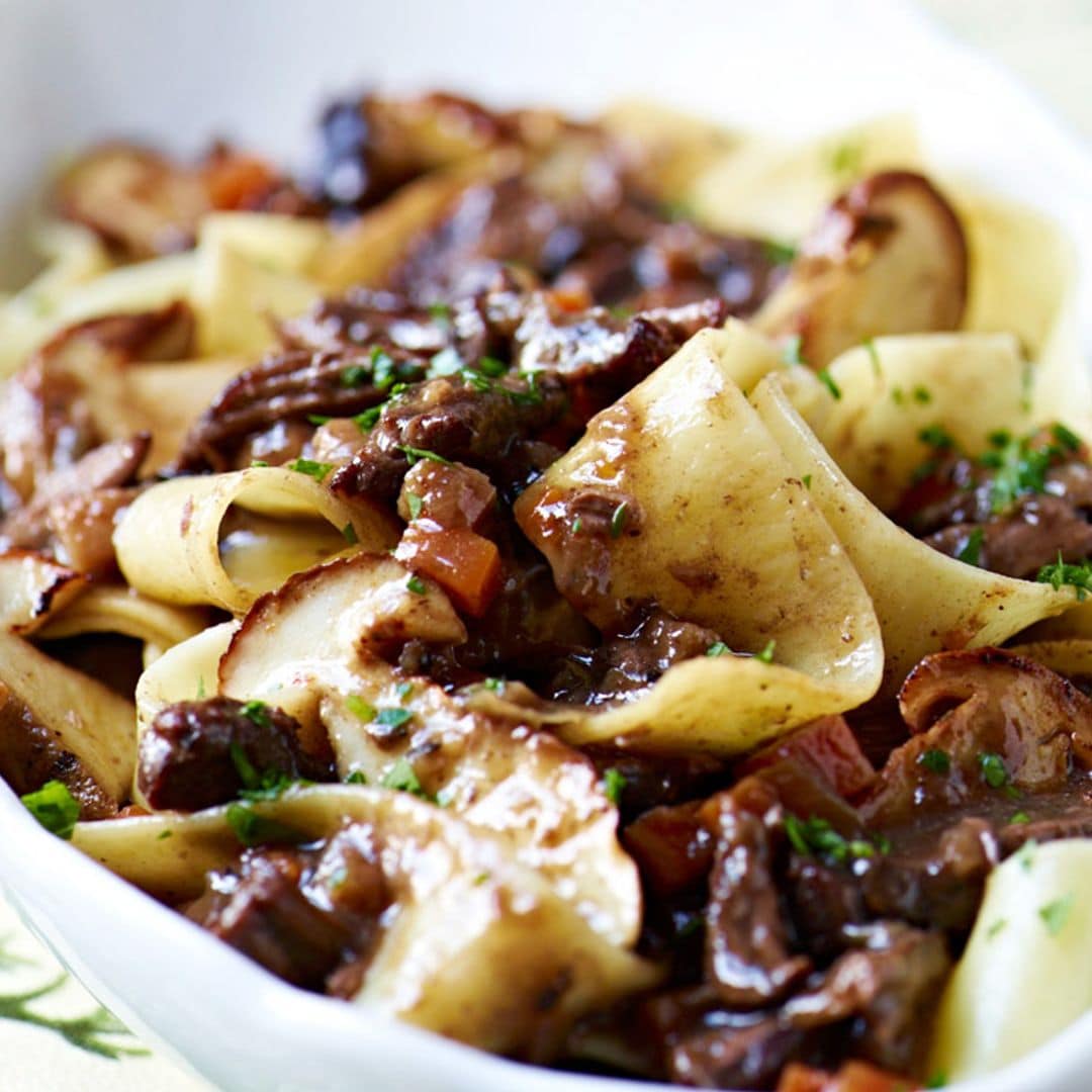 'Pappardelle' con ragú de jabalí