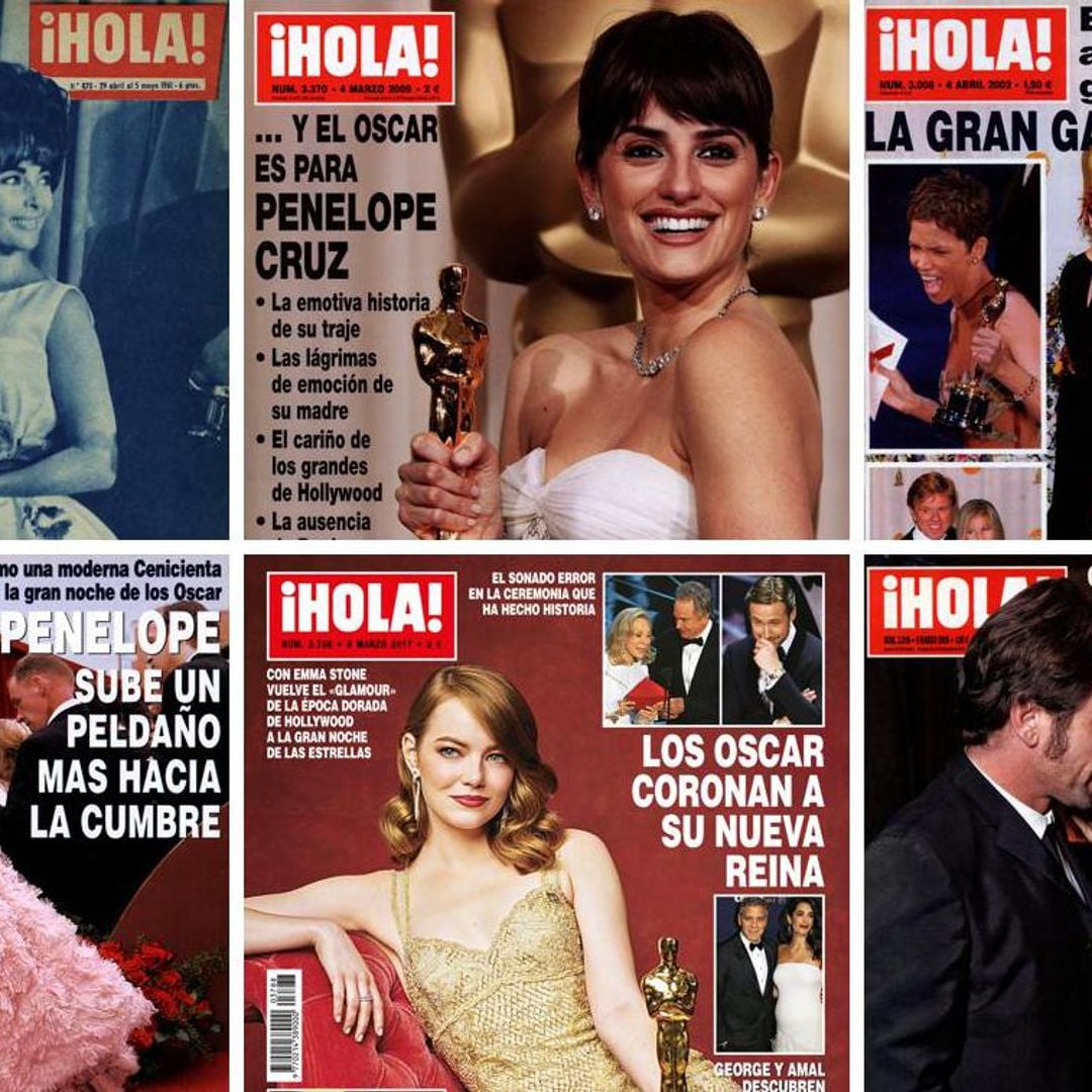 En la gran noche del cine, repasamos la historia de los Oscar a través de las portadas más emblemáticas de ¡HOLA!