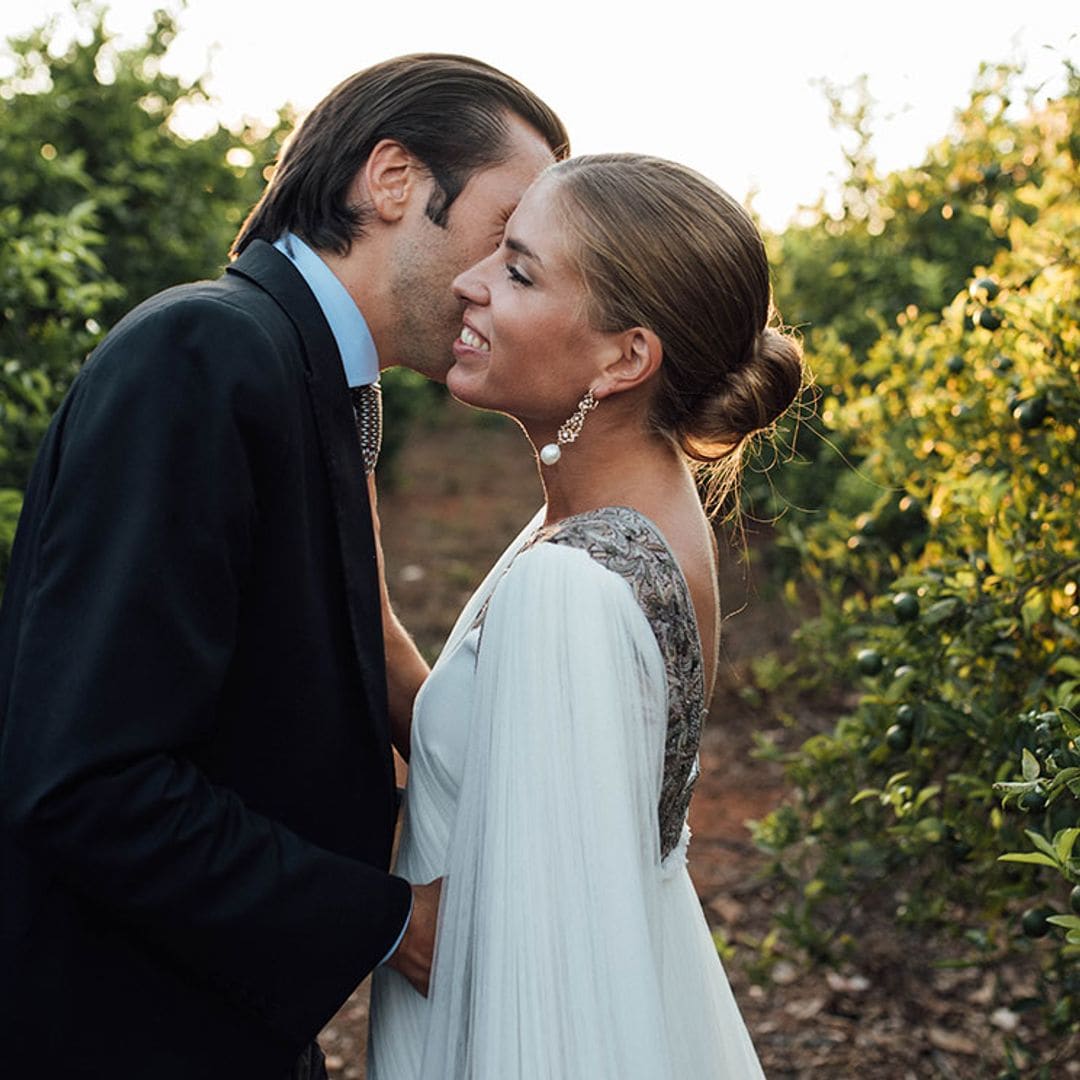 El vestido que convirtió a Ana en la novia más elegante está inspirado en un 'saree'