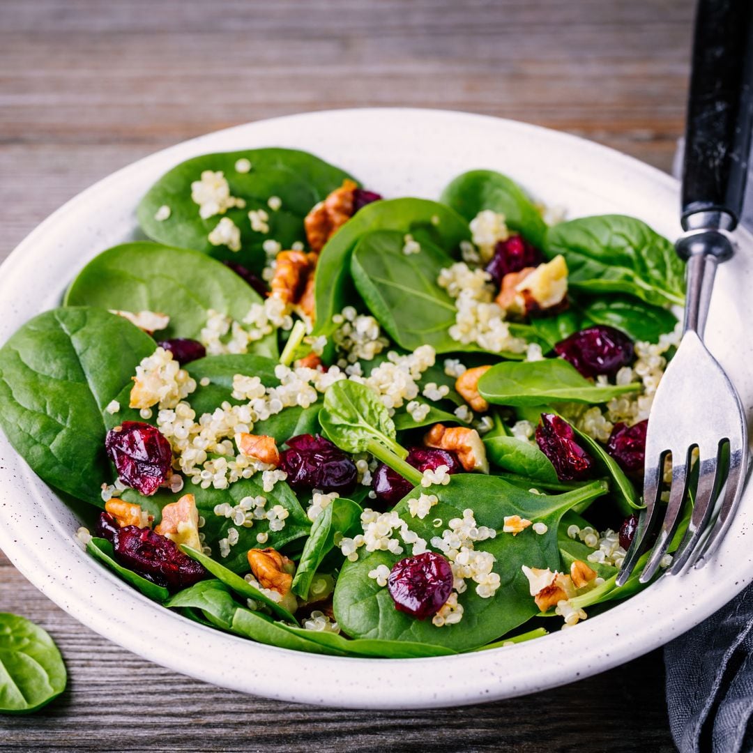 Saludables espinacas para pintar de verde tus ensaladas de enero