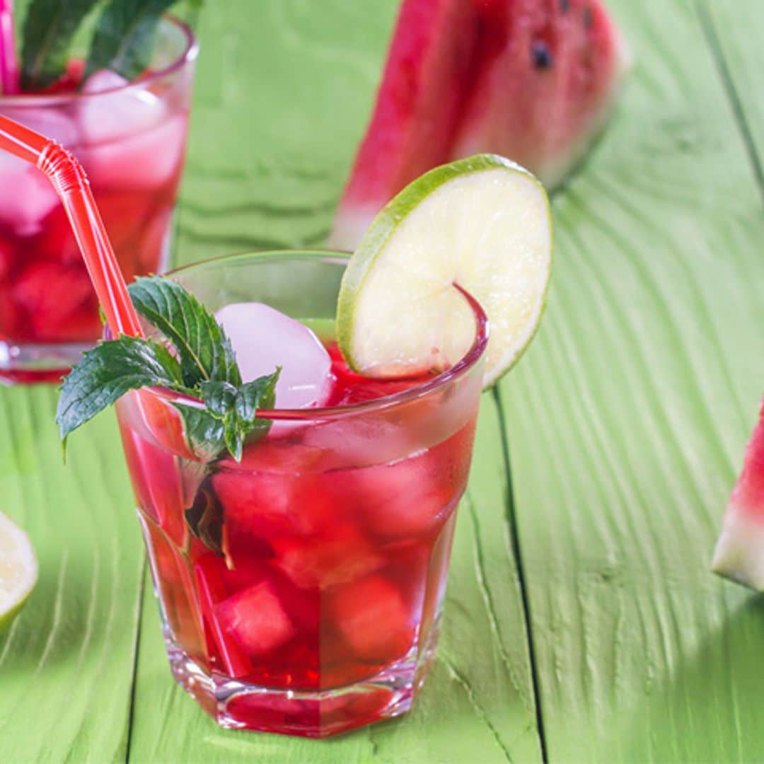 Limonada de sandía y jengibre