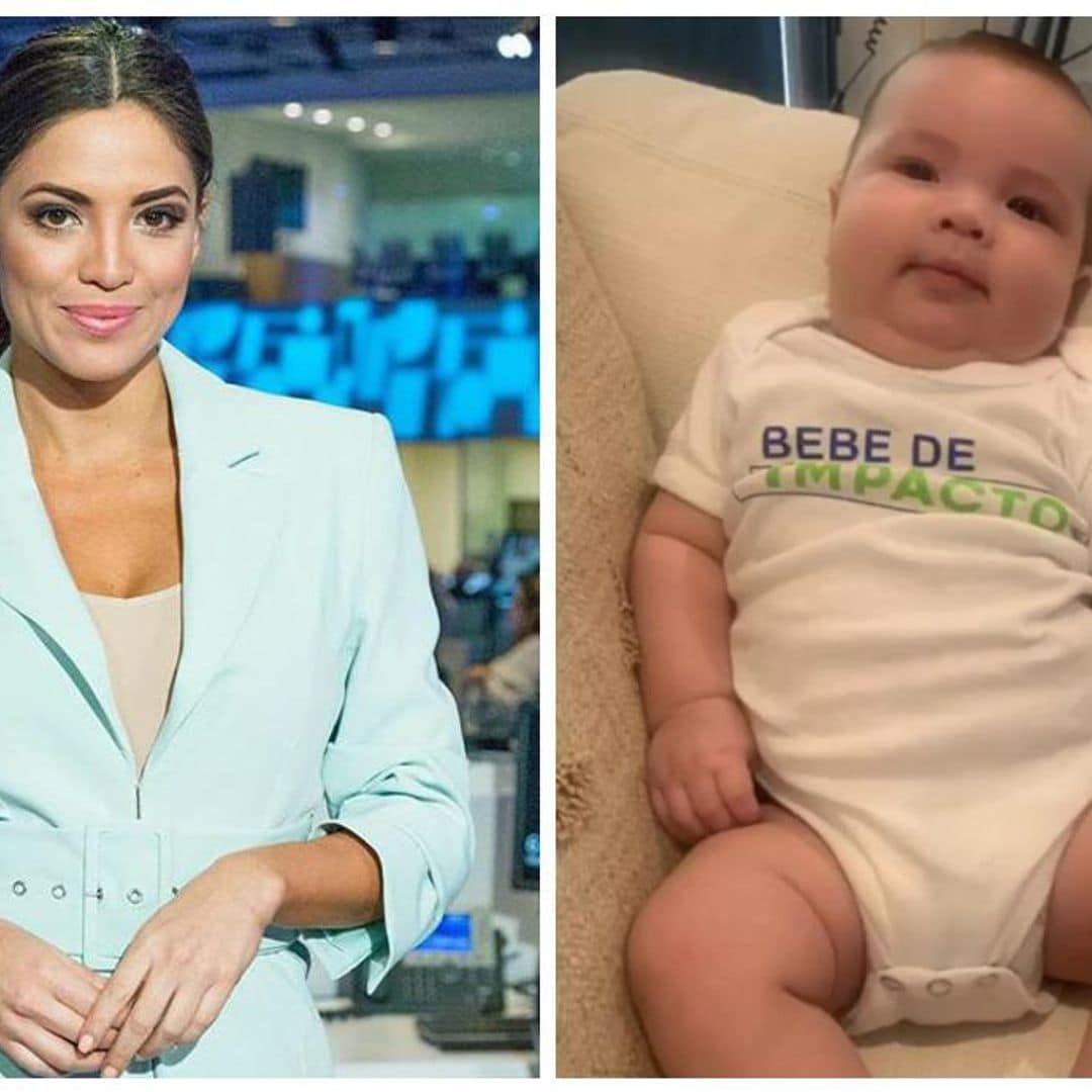 Pamela Silva tiene en baby Ford al asistente más tierno para hacer ‘Primer Impacto’