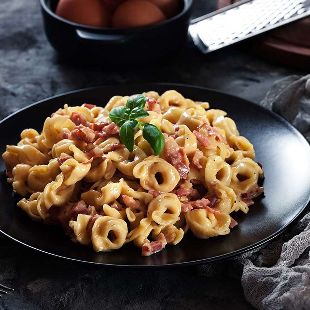 Tortellini a la carbonara