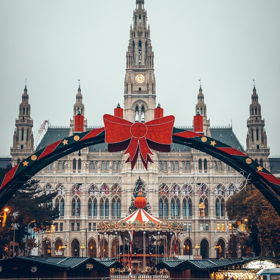 Mercado navideño en Viena, Austria