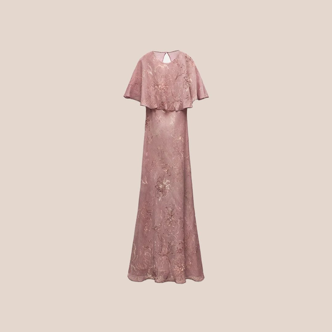 Vestido boho rosa palo