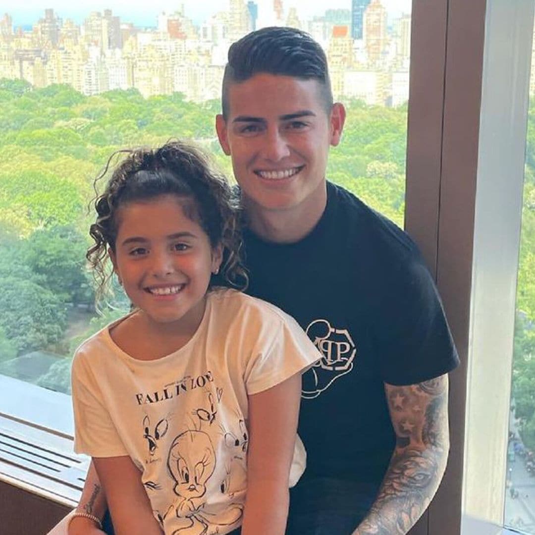 Hija de James Rodríguez lo felicita con tierno mensaje por su cambio de equipo