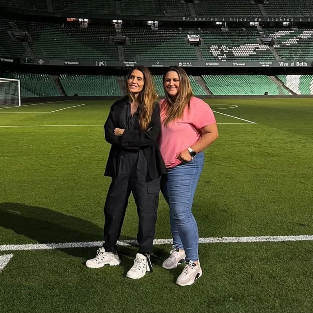 Susana Saborido con su hermana Carmen