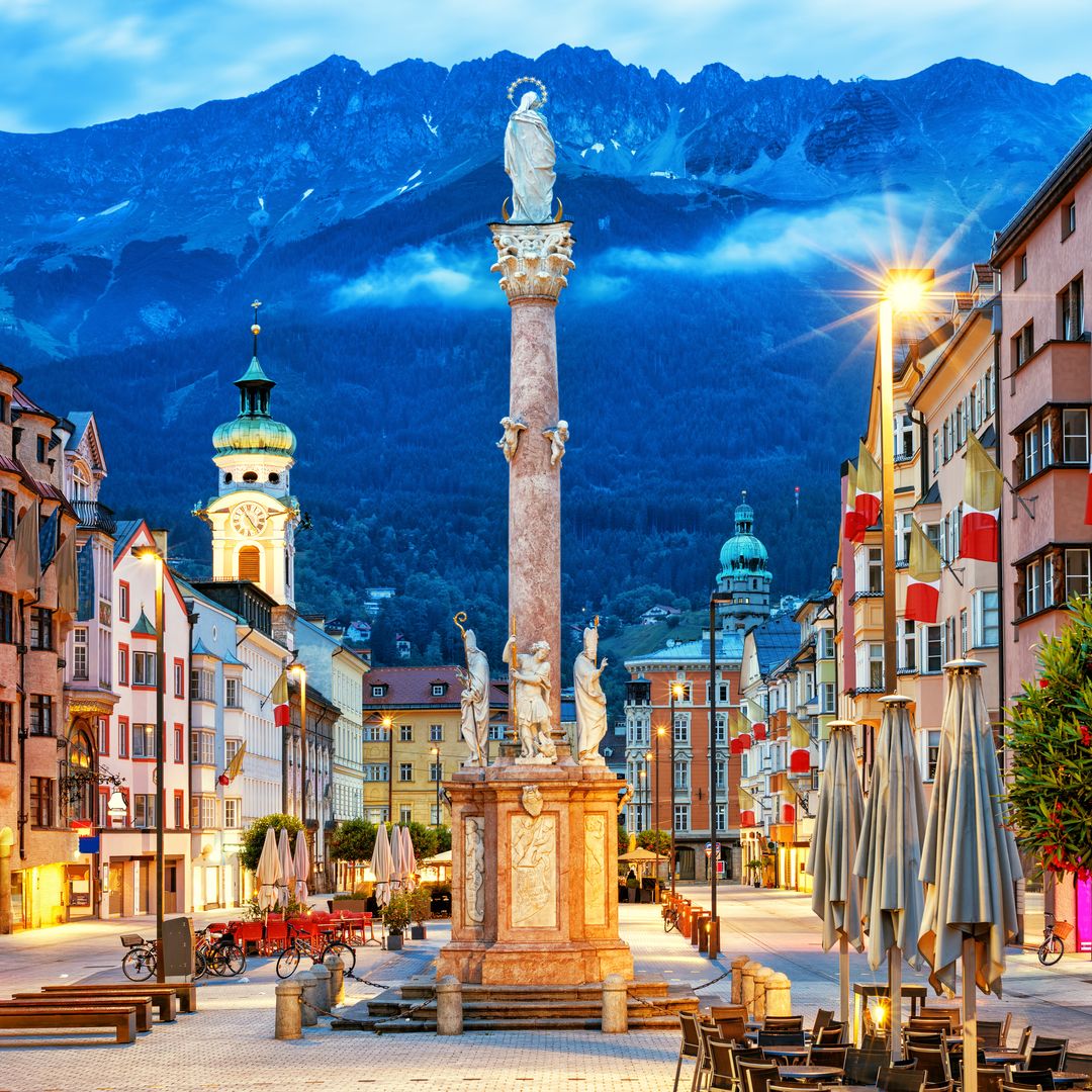 Innsbruck, capital del Tirol, Austria