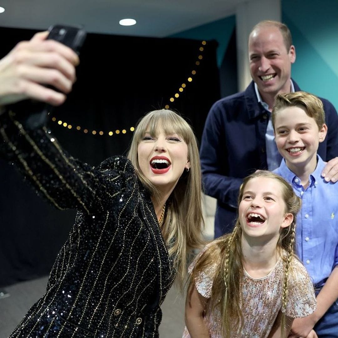 El emocionante encuentro del príncipe William y sus hijos con Taylor Swift y Travis Kelce en Londres