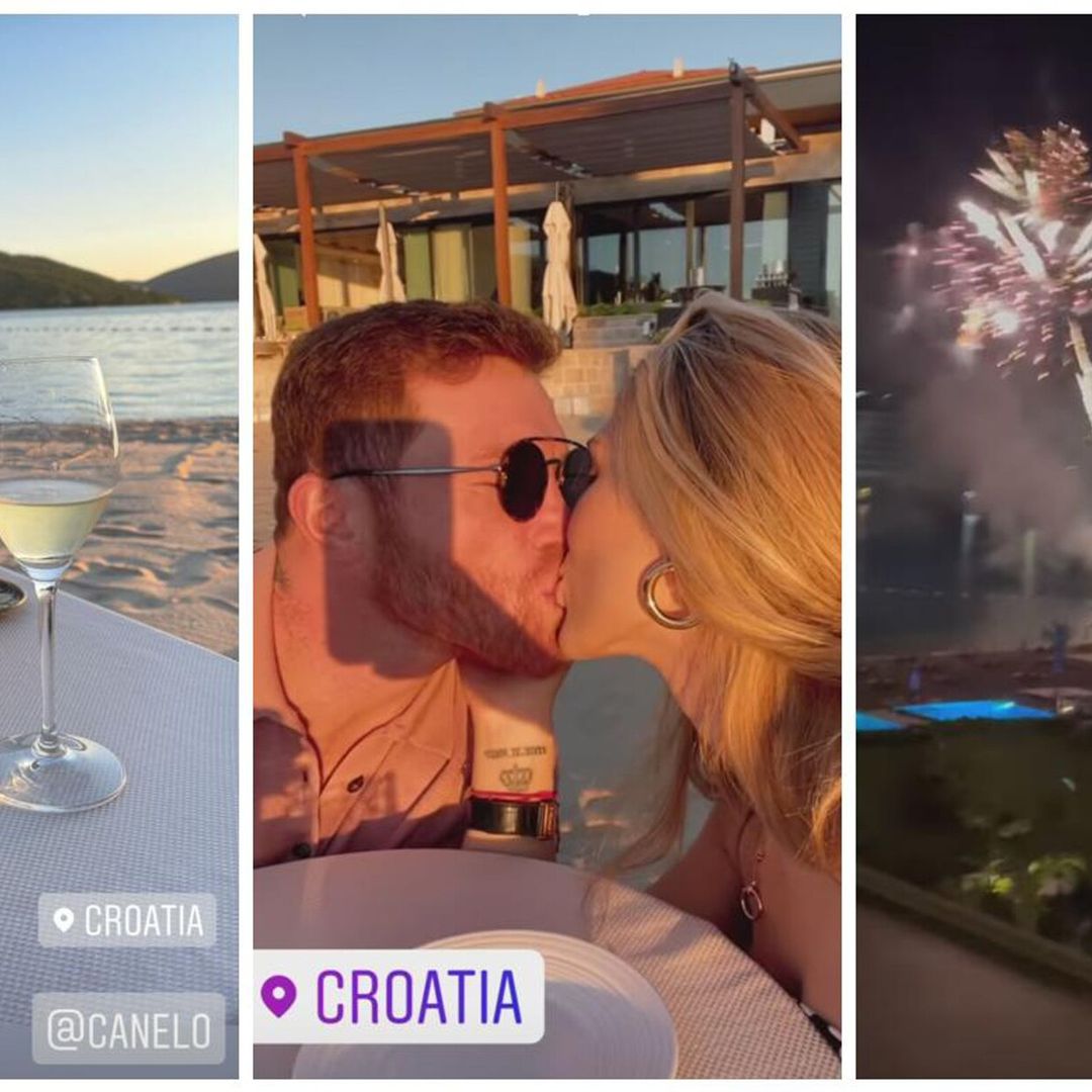 Saúl ‘Canelo’ Álvarez y Fernanda Gómez disfrutan de su romántica luna de miel en Croacia