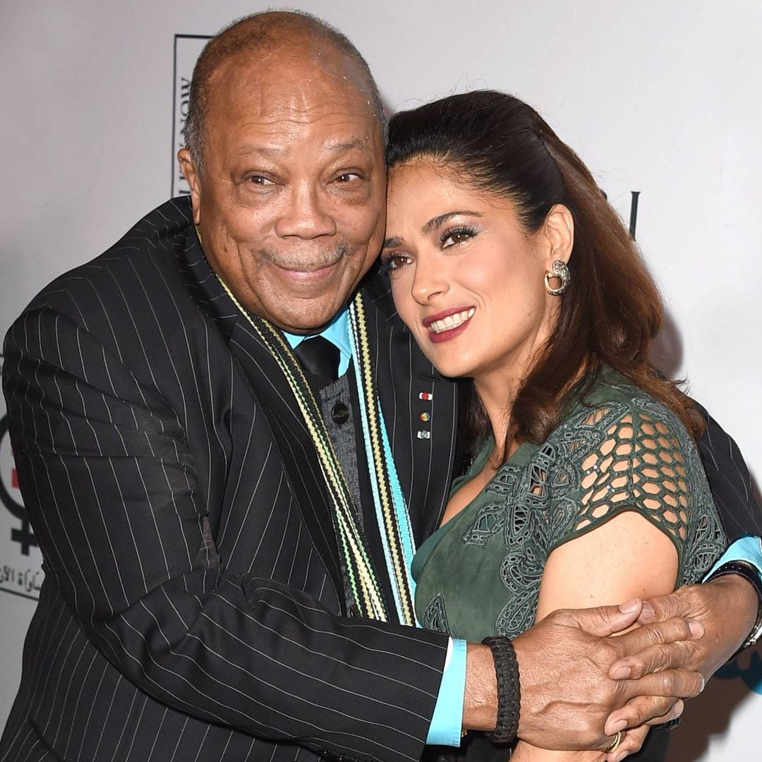 Salma Hayek se despide de Quincy Jones con un sentido mensaje: 'Me hiciste sentir parte de tu familia'