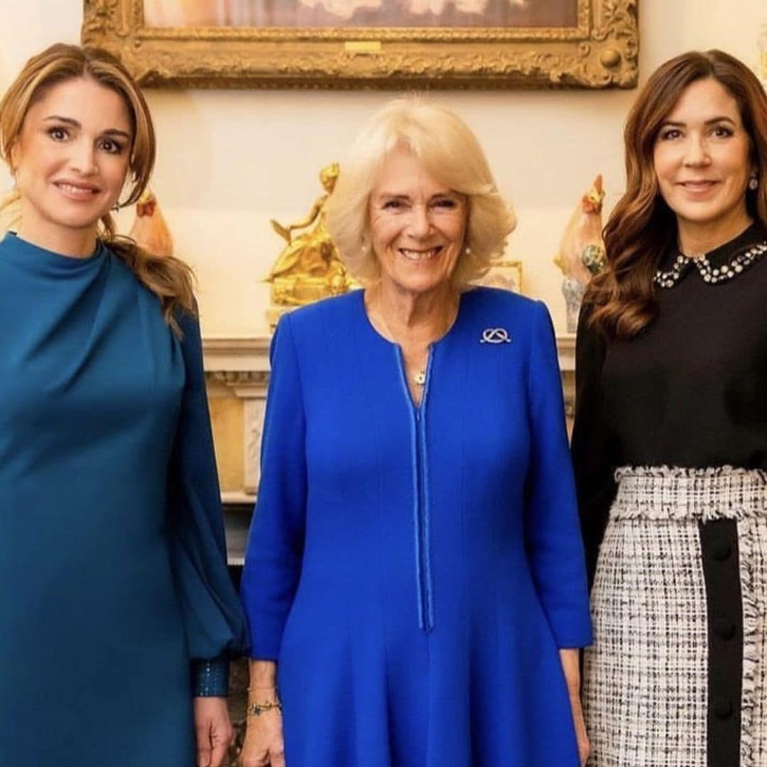 La reina Camilla recibe a Mary de Dinamarca y Rania de Jordania antes de su gran cita con las mujeres de la realeza