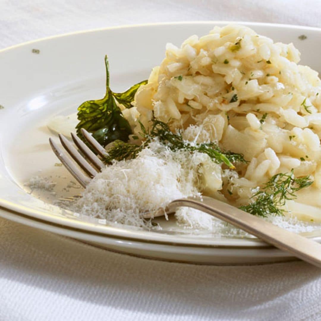 'Risotto' de limón, cilantro e hinojo