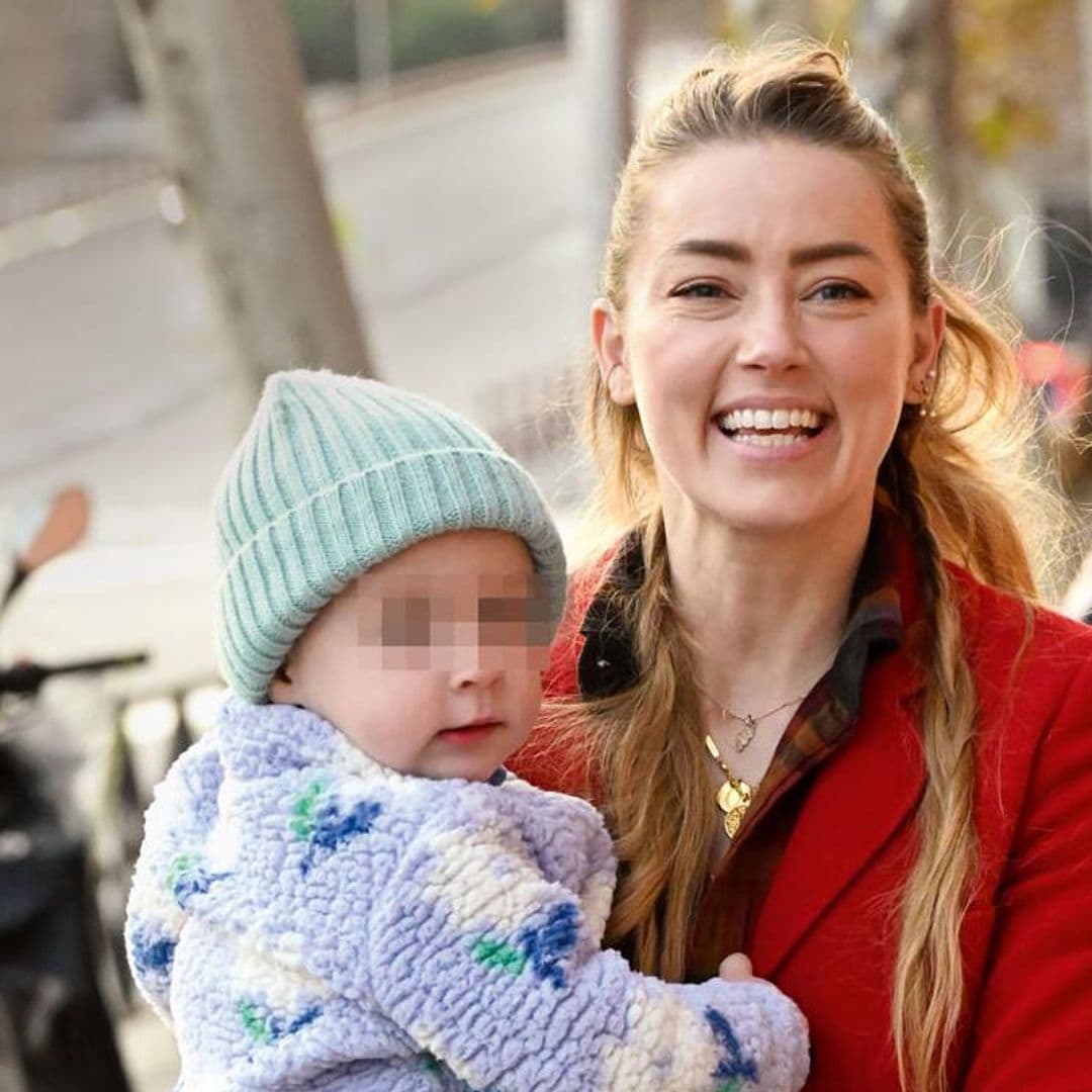 Amber Heard y su hija, Oonagh Paige, cada vez más integradas en su vida en España